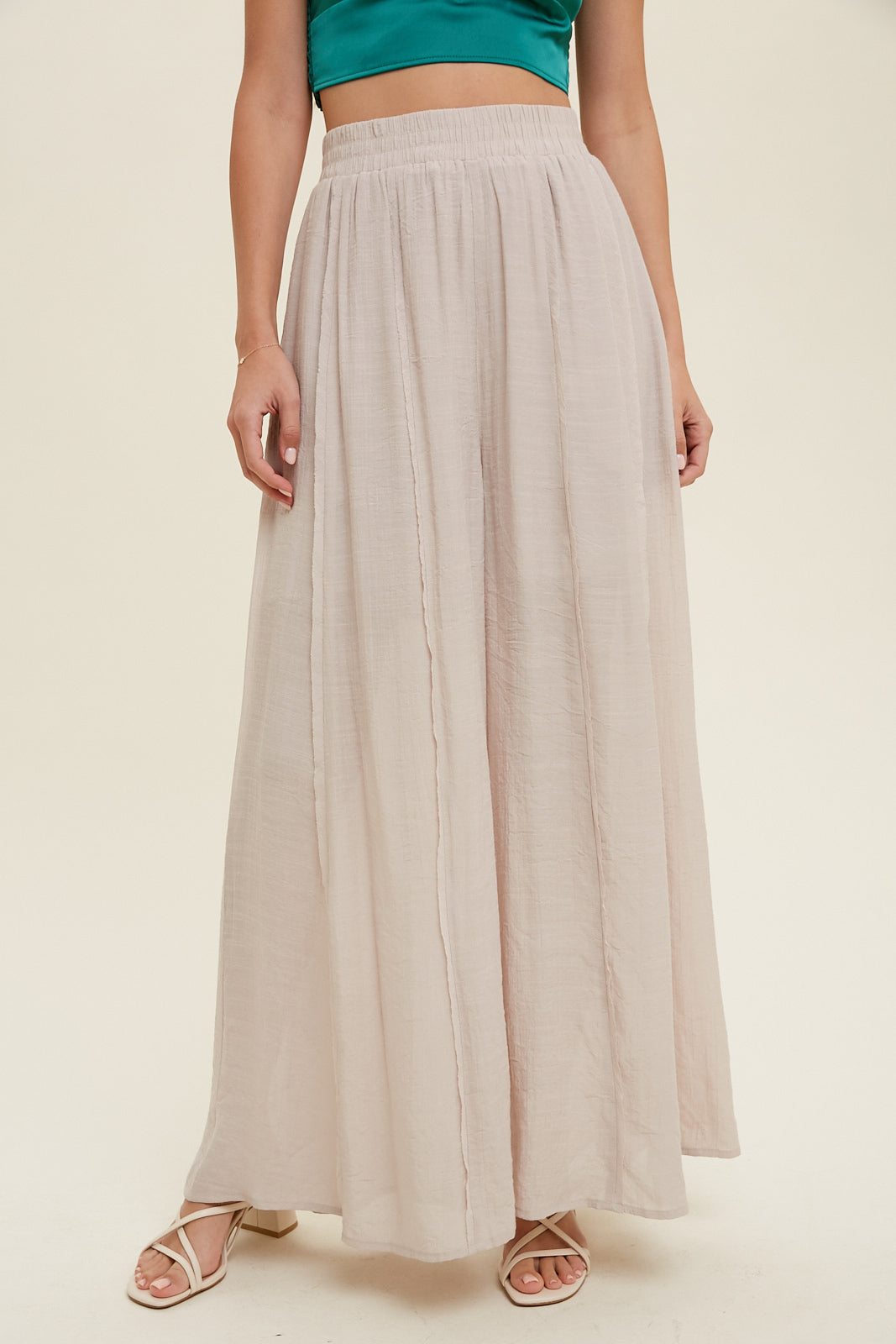 Wishlist® Wide Leg Pants With Raw Edge Detail