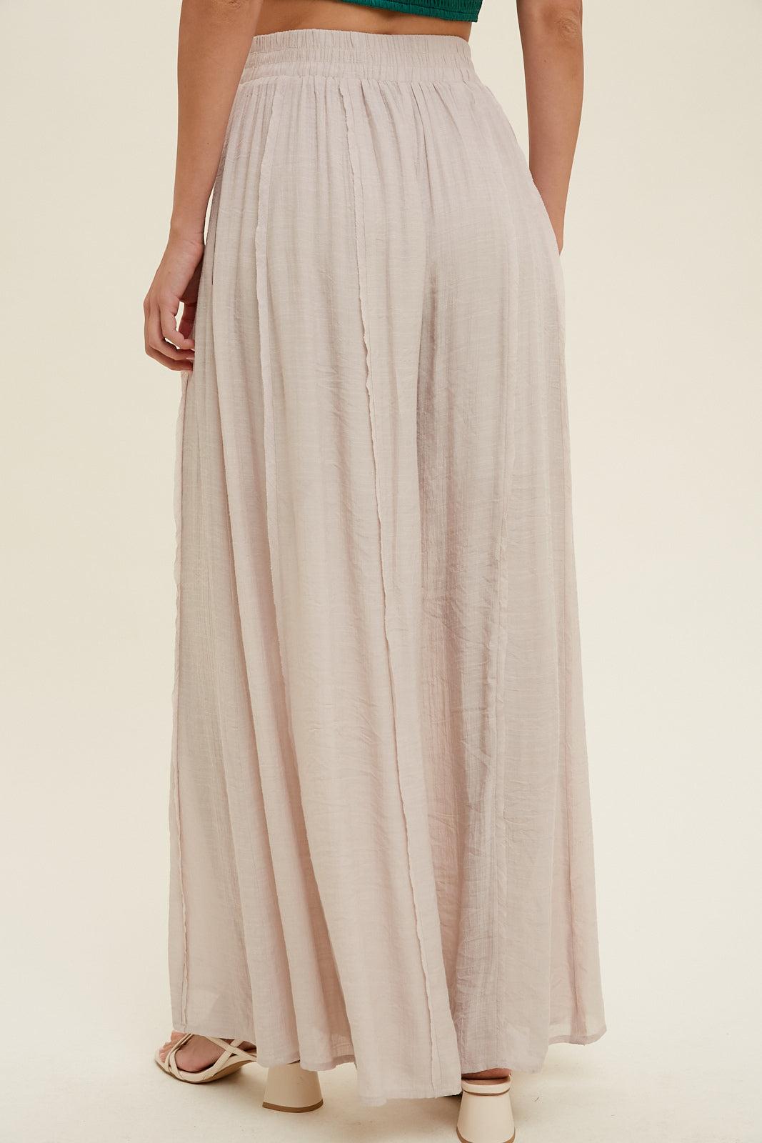 Wishlist® Wide Leg Pants With Raw Edge Detail