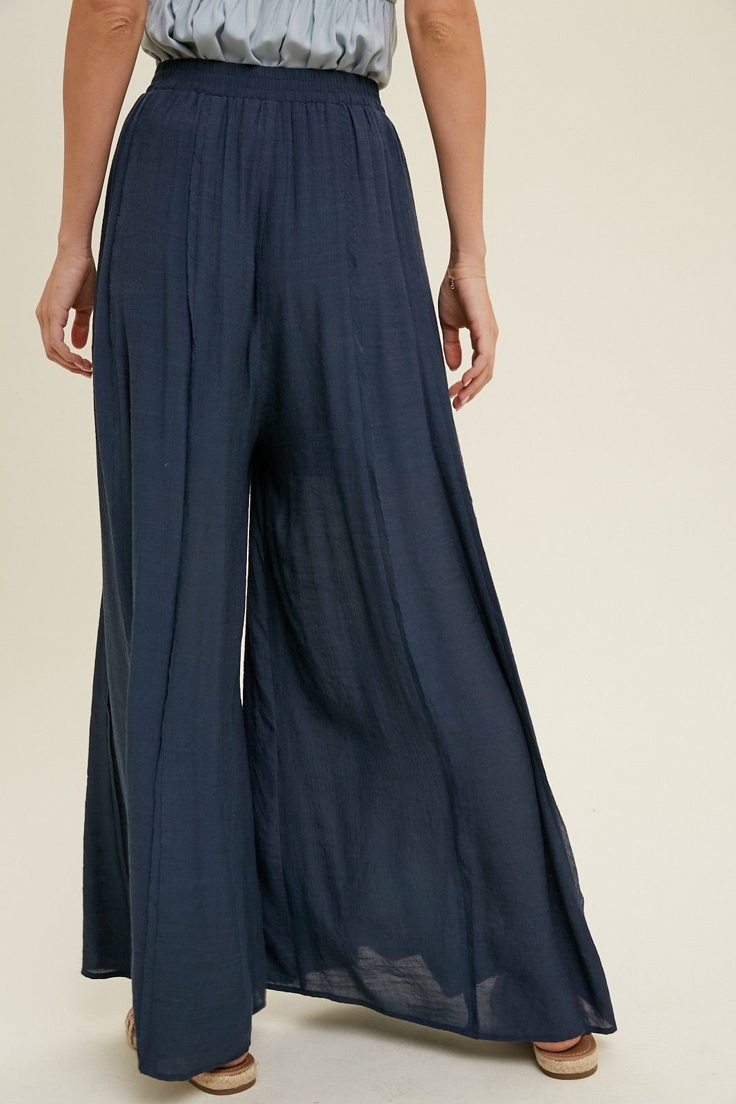 Wishlist® Wide Leg Pants With Raw Edge Detail