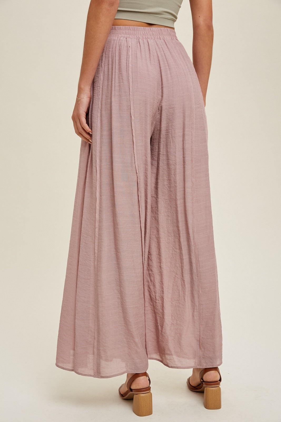 Wishlist® Wide Leg Pants With Raw Edge Detail