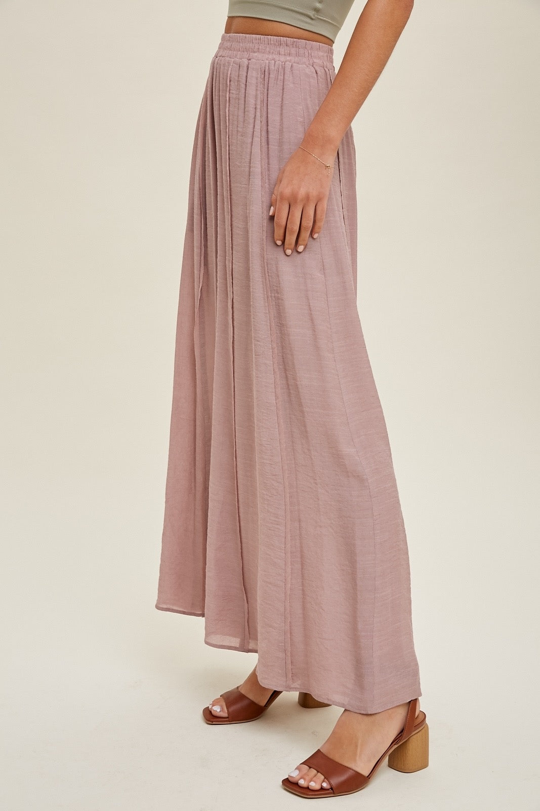 Wishlist® Wide Leg Pants With Raw Edge Detail