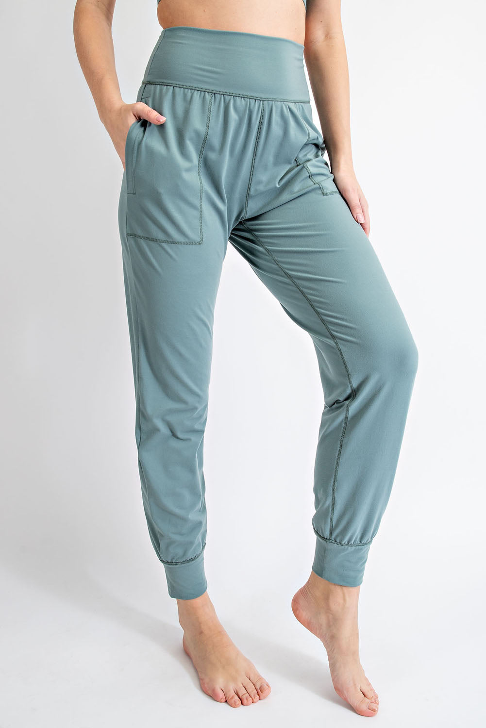 Rae Mode® Butter Soft Joggers With Pockets In Tidewater Teal