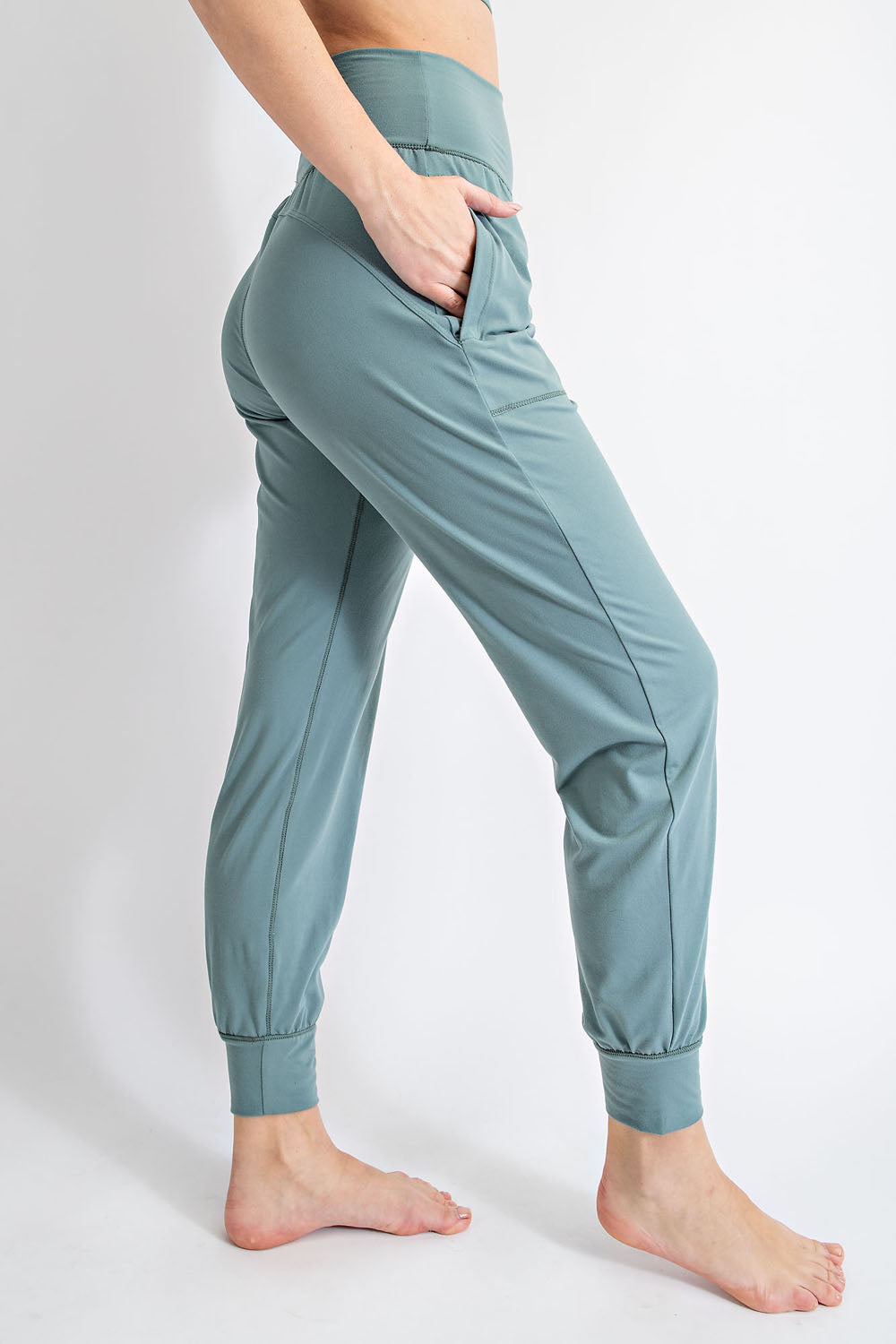 Rae Mode® Butter Soft Joggers With Pockets In Tidewater Teal