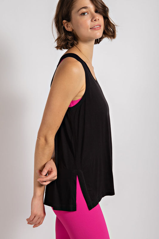 Open Back Keyhole Tank Top