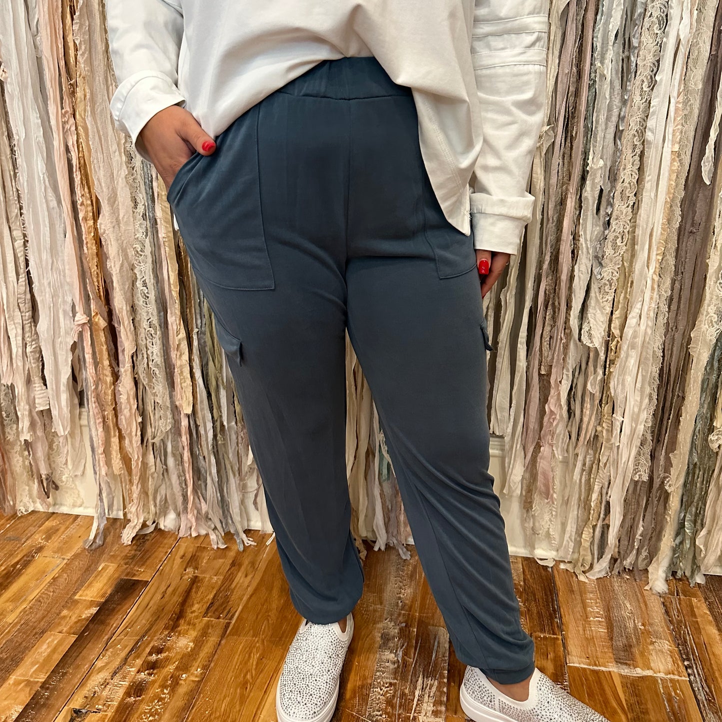 Cupro Joggers With Pockets