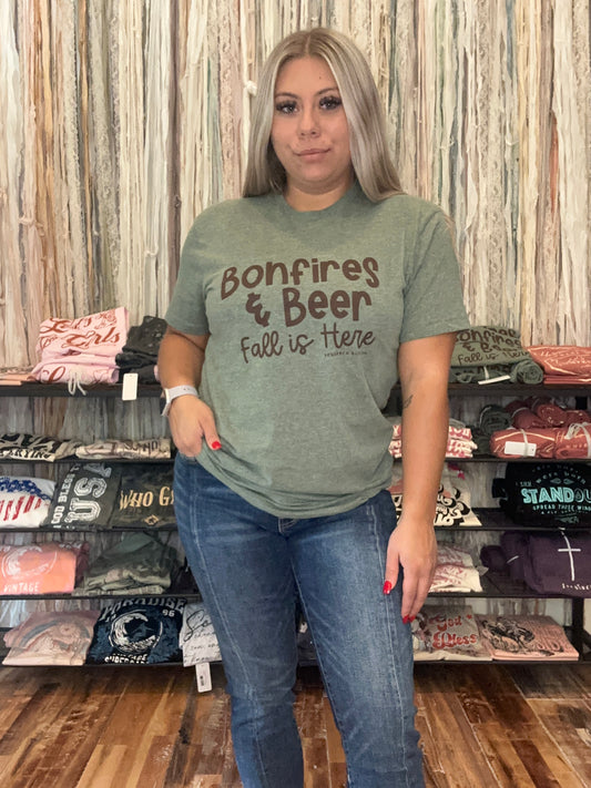 Bonfires & Beer SS Tee