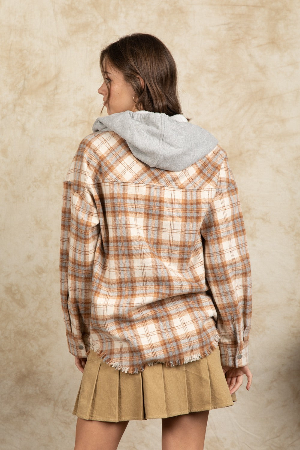 Stella Hooded Flannel Shacket