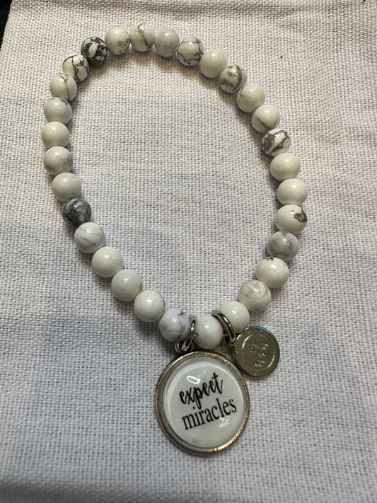 Sentiment Bracelet-Expect miracles