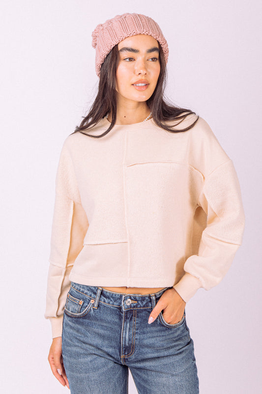 Soft Fleece Brushed French Terry Top In 4 colors