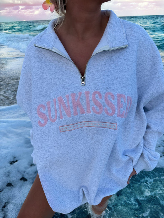 Sunkissed Coconut Quarter-Zip Sweatshirt