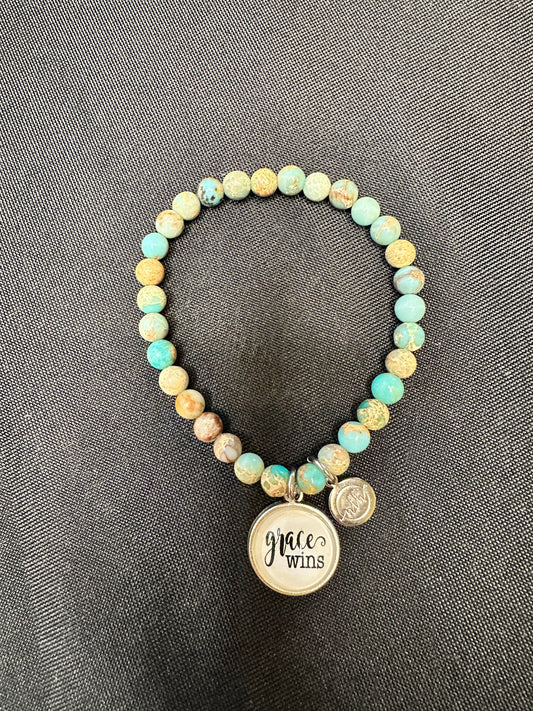 Sentiment Bracelet-Grace Wins