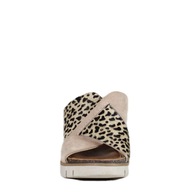 Diba True® Real Leather Sandals- Tan Leopard