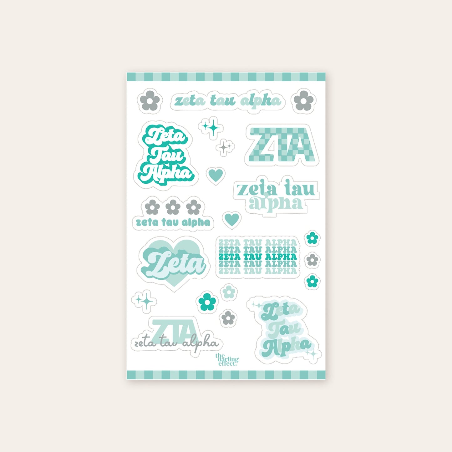 Sorority Sticker Sheet- ZTA