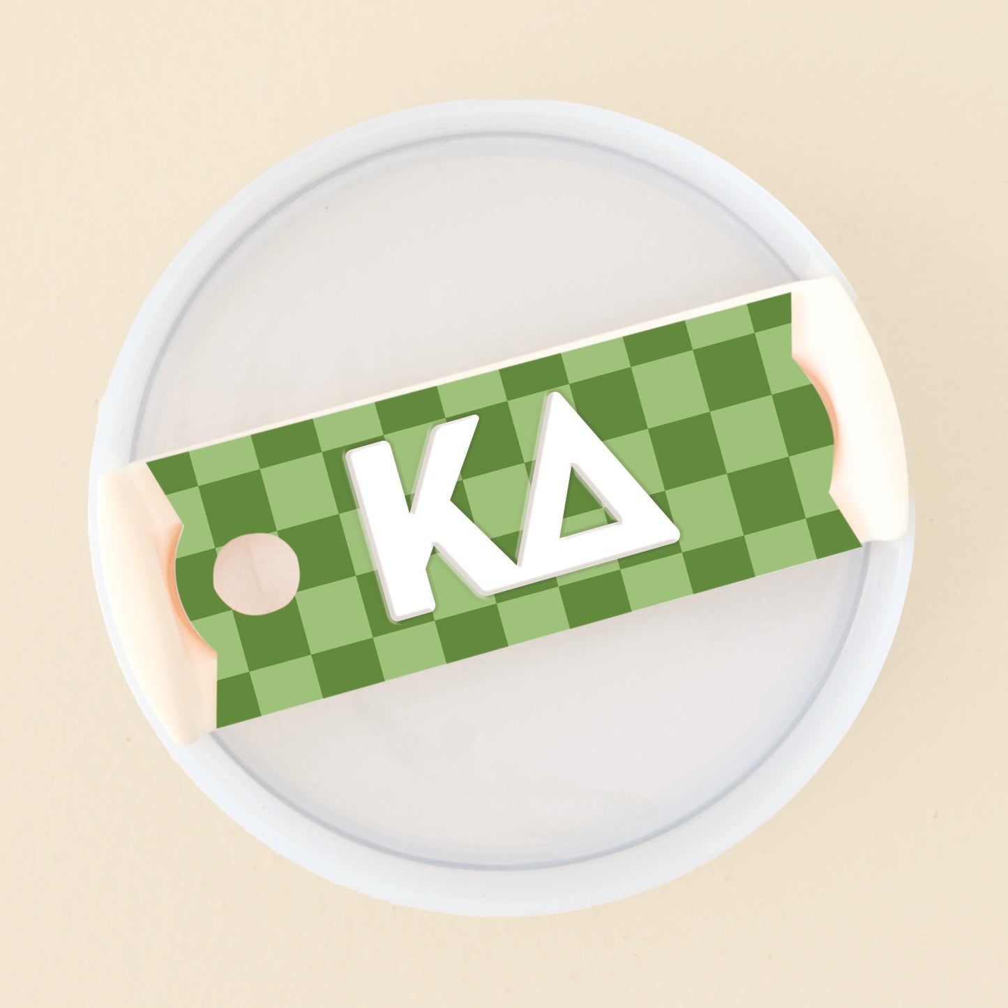 Sorority Tumbler Lid Tag- Kappa Delta