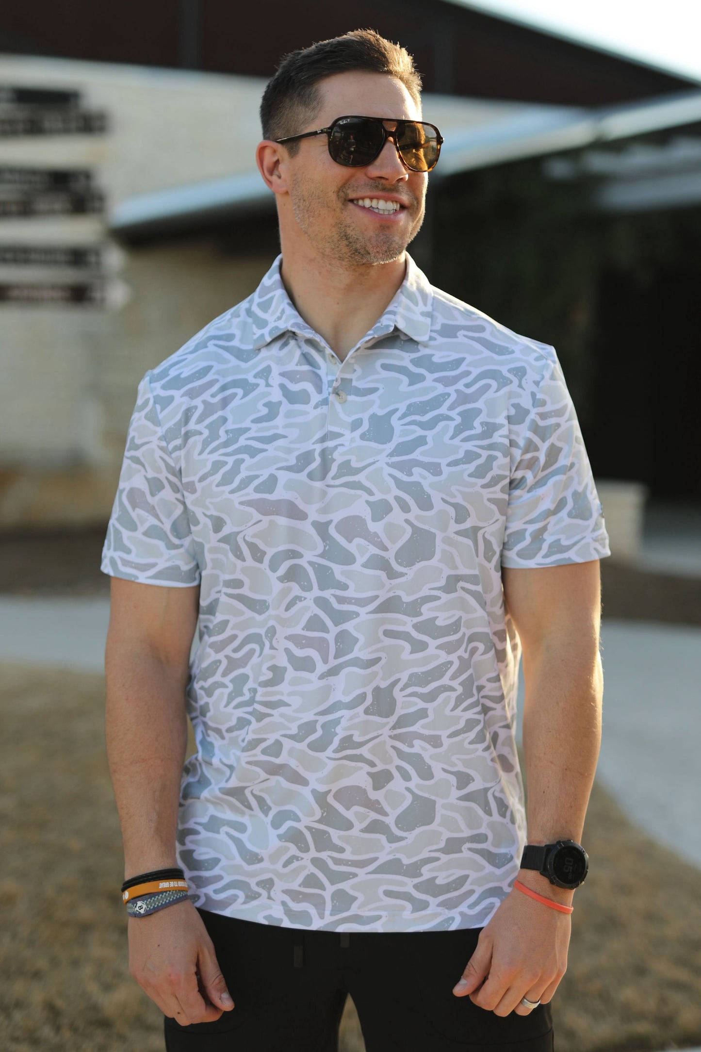 Burlebo Performance Polo - White Camo