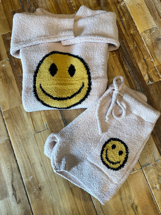 ComfyLuxe Smiley Sherpa Lounge Set