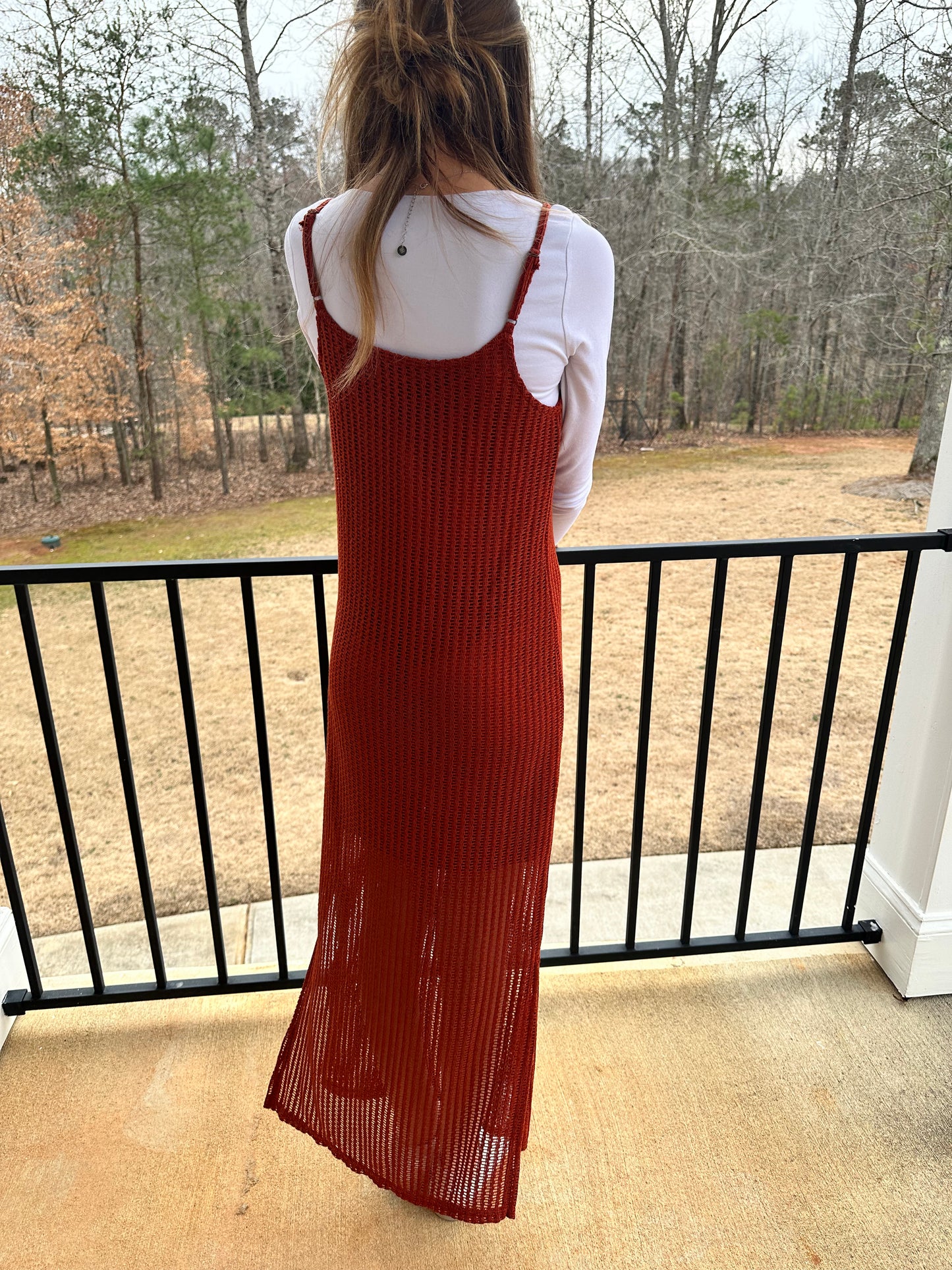 "Boho Babe" Open Knit Dress