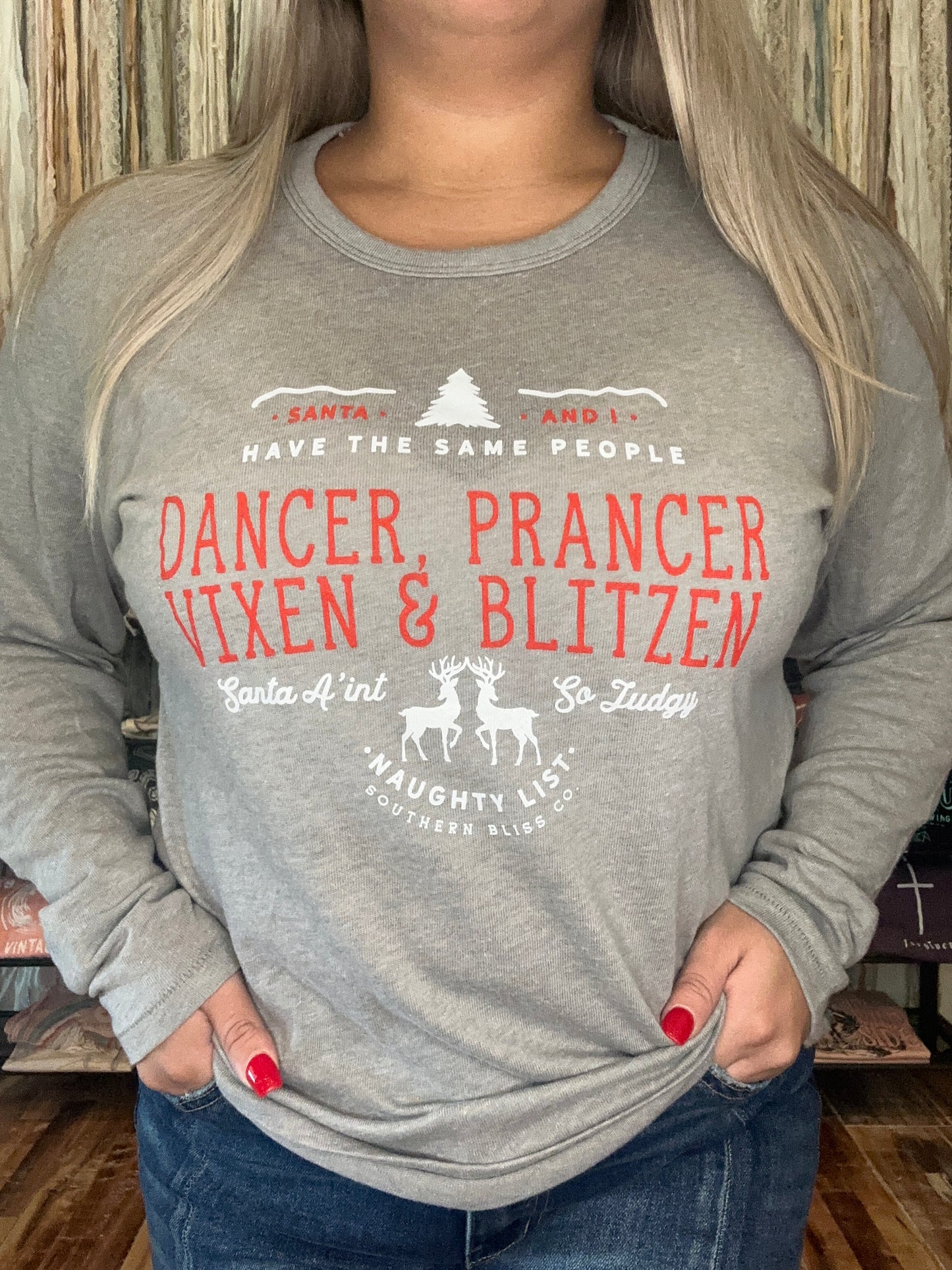 Dancer, Prancer LS Tee