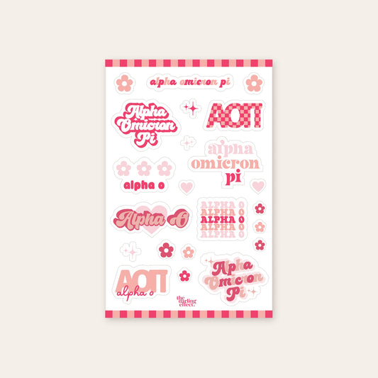 Sorority Sticker Sheet- AOPI