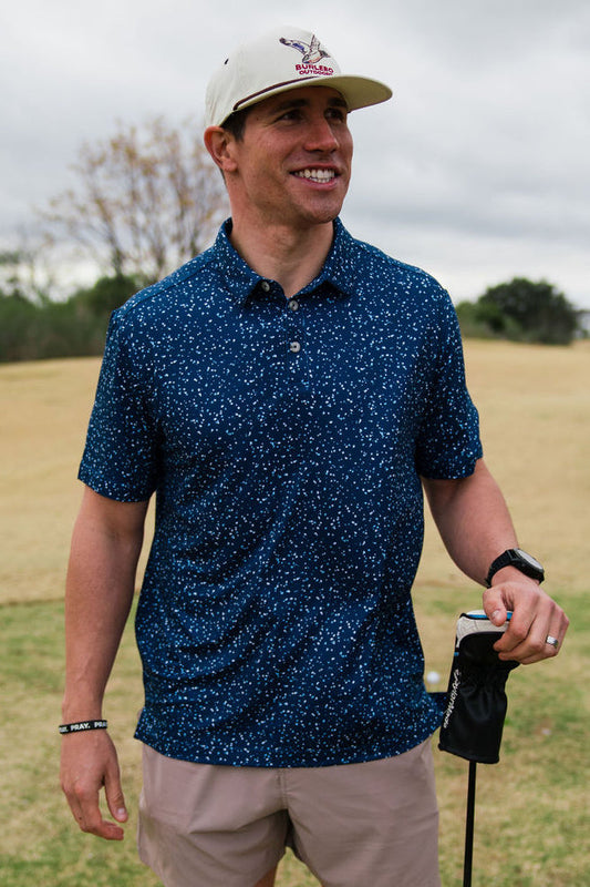 Burlebo Performance Polo - Navy Speckle