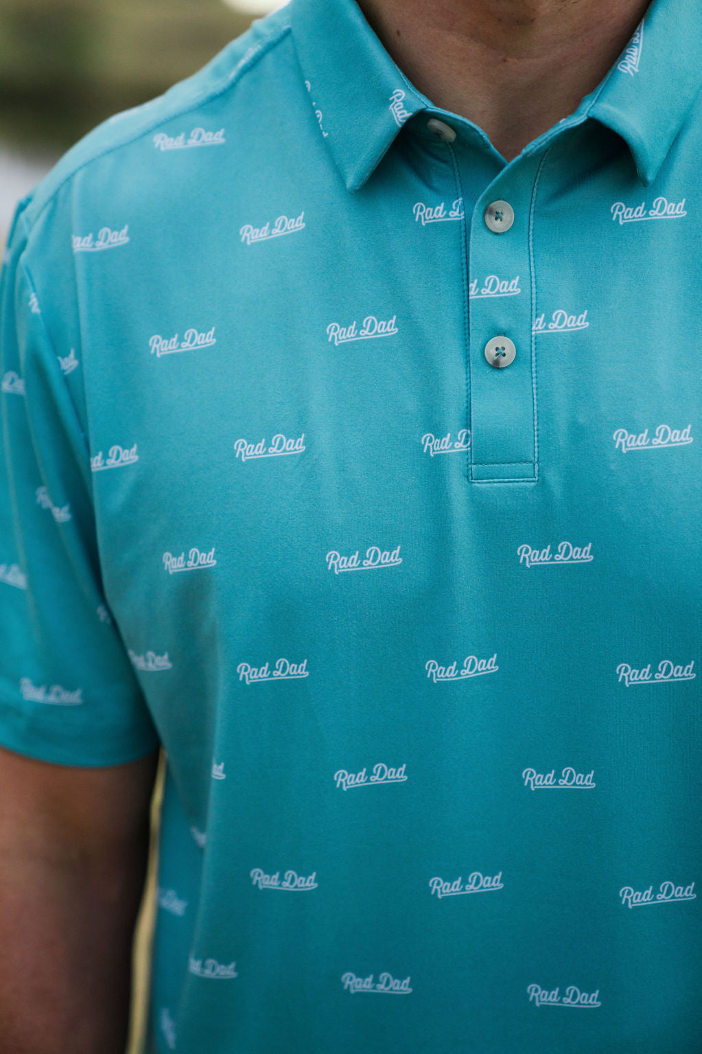 Burlebo Performance Polo - RAD DAD in Chalky Mint