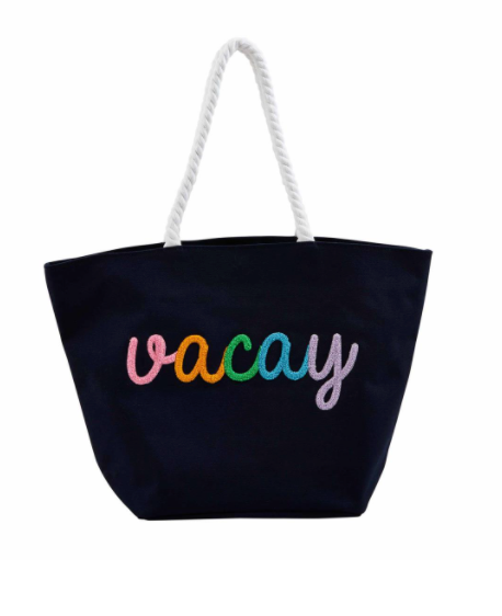 "Vacay" Boucle Tote