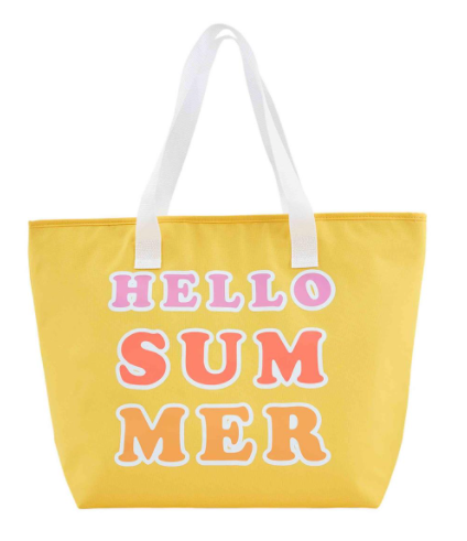 "Hello Summer" Yellow Cooler