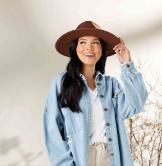 Tie Braid Fedora- Brown