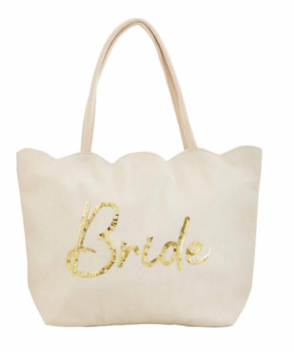 Bride Scallop Tote Bag