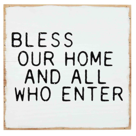 Bless Our Home Plaque