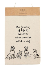 When Traveled With A Dog Tea Towel