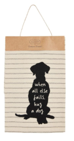 Large Dog Print Tea Towel