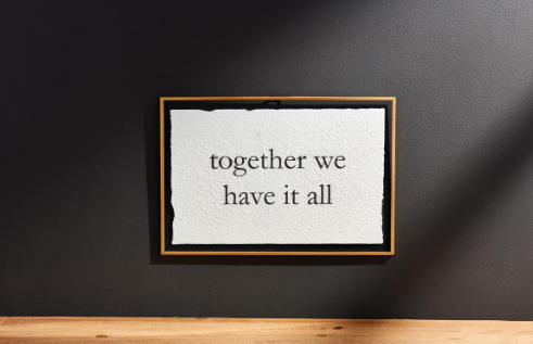 Together We Have It All Brass Plaque