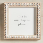 This Is Beaded Square Plaque