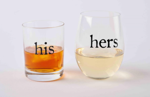 His & Hers Glass Set