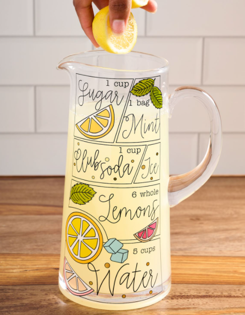 Lemonade Recipe Pitcher