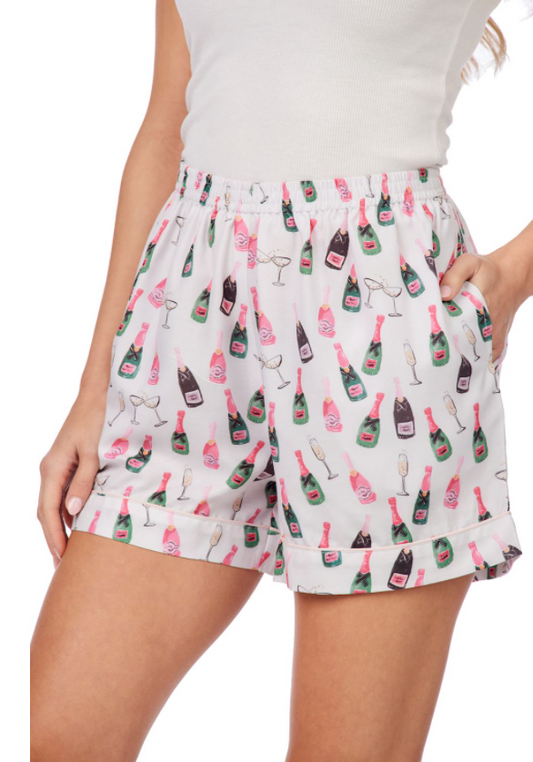 "Champagne Toast" PJ Shorts