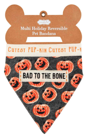 Multi-Holiday Reversible Pet Bandana-fall