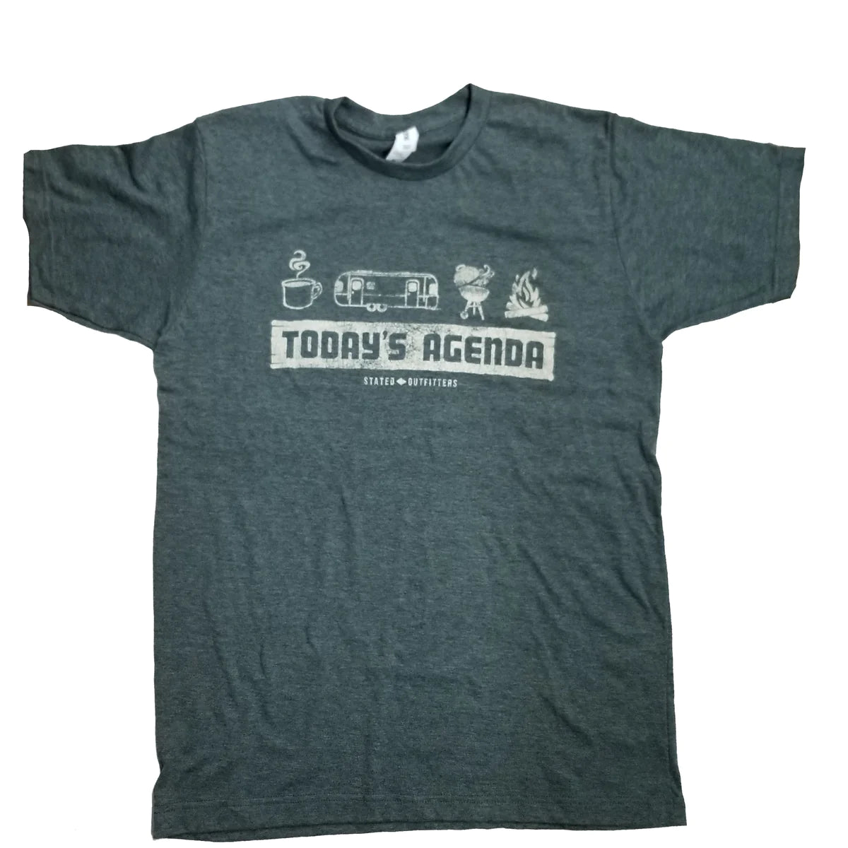 "Today's Agenda" Camping T-shirt