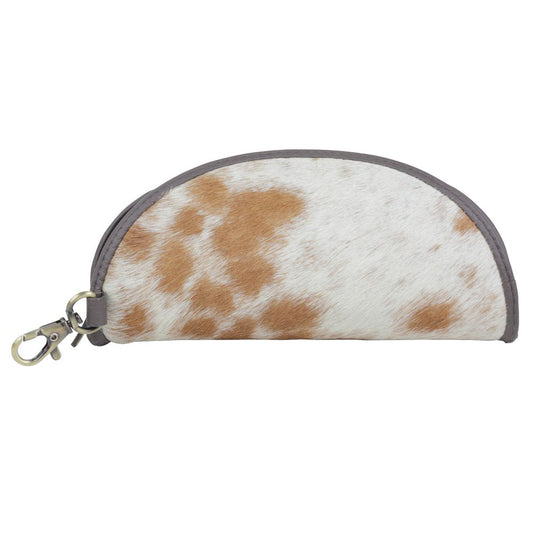 Myra- Look Bright Sunglass Case- Brown & White