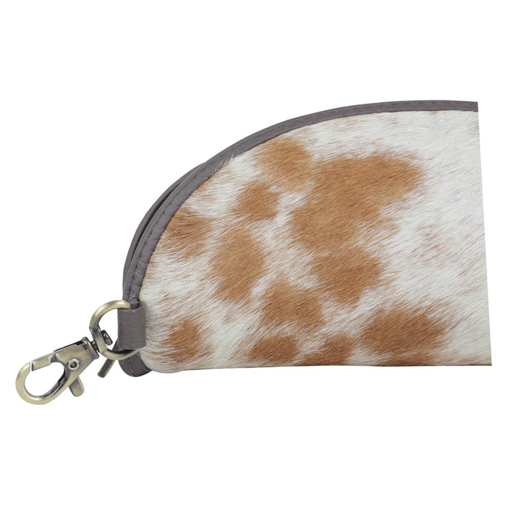 Myra- Look Bright Sunglass Case- Brown & White