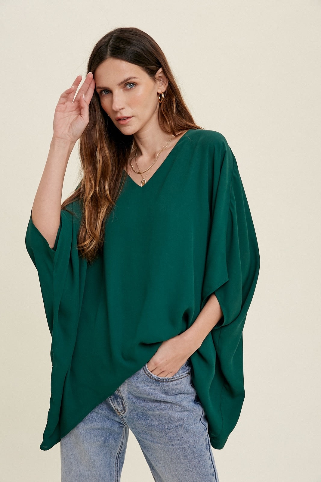 Wishlist® Oversized Boxy Woven Blouse