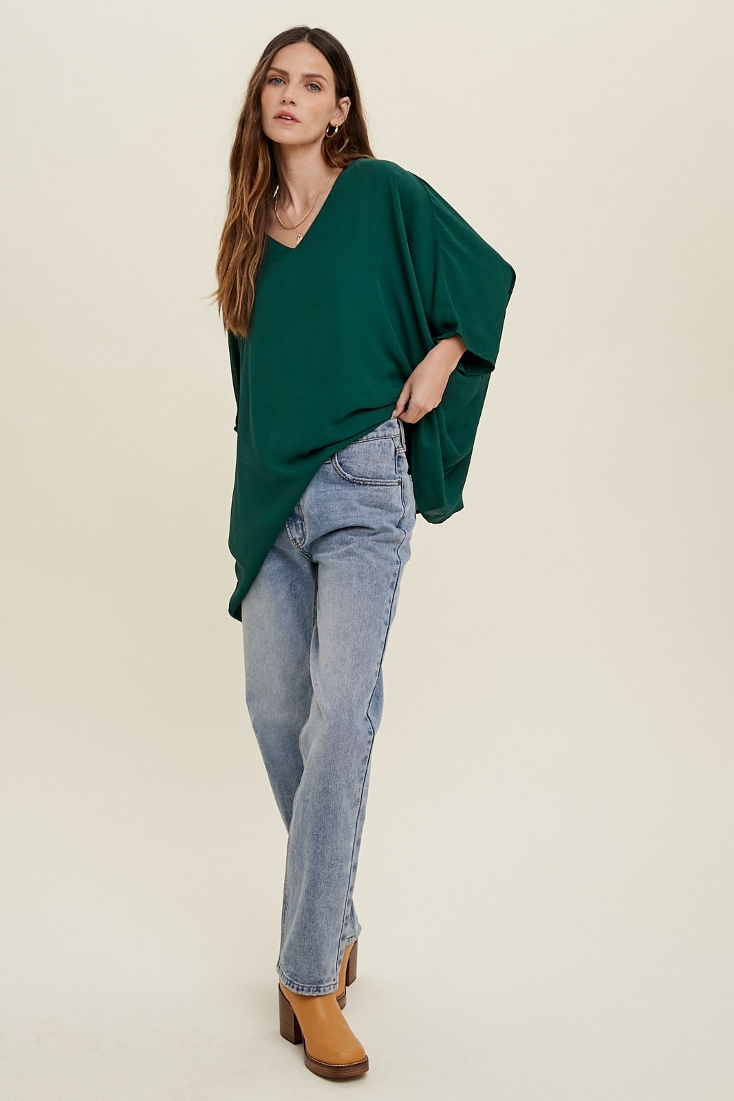 Wishlist® Oversized Boxy Woven Blouse