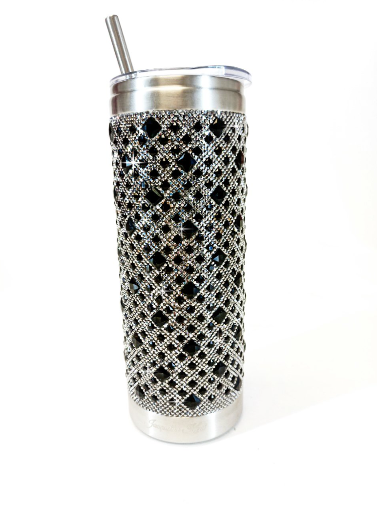 Jacqueline Kent® Crystal Lattice Encased Tumblers-BLING!